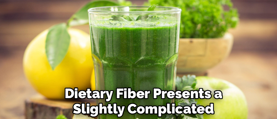 Dietary Fiber Presents a
Slightly Complicated