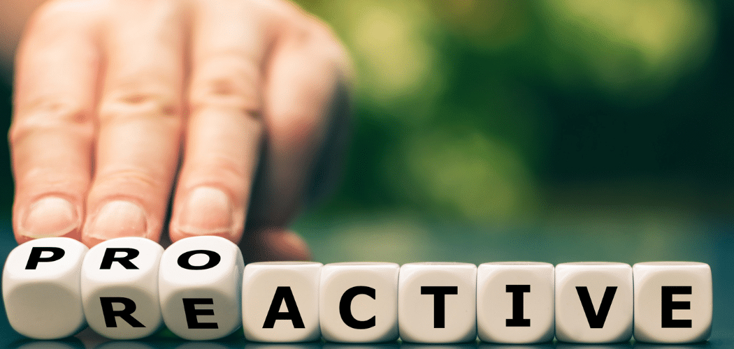 How to Stop Being Reactive