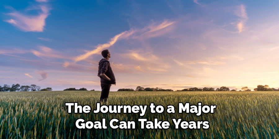 The Journey to a Major
Goal Can Take Years